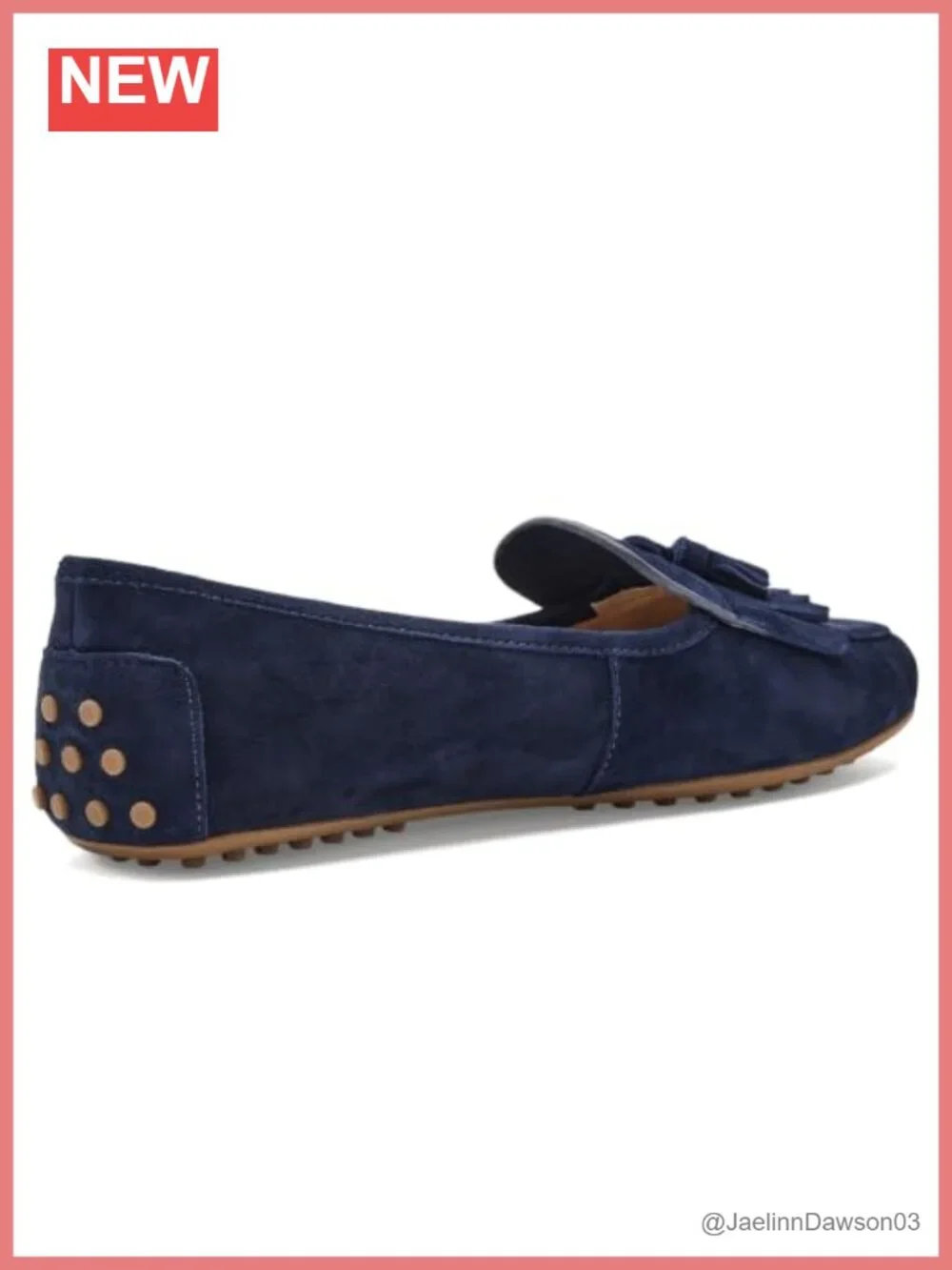 Suede Kiltie Driver Loafers Slip-On Leather